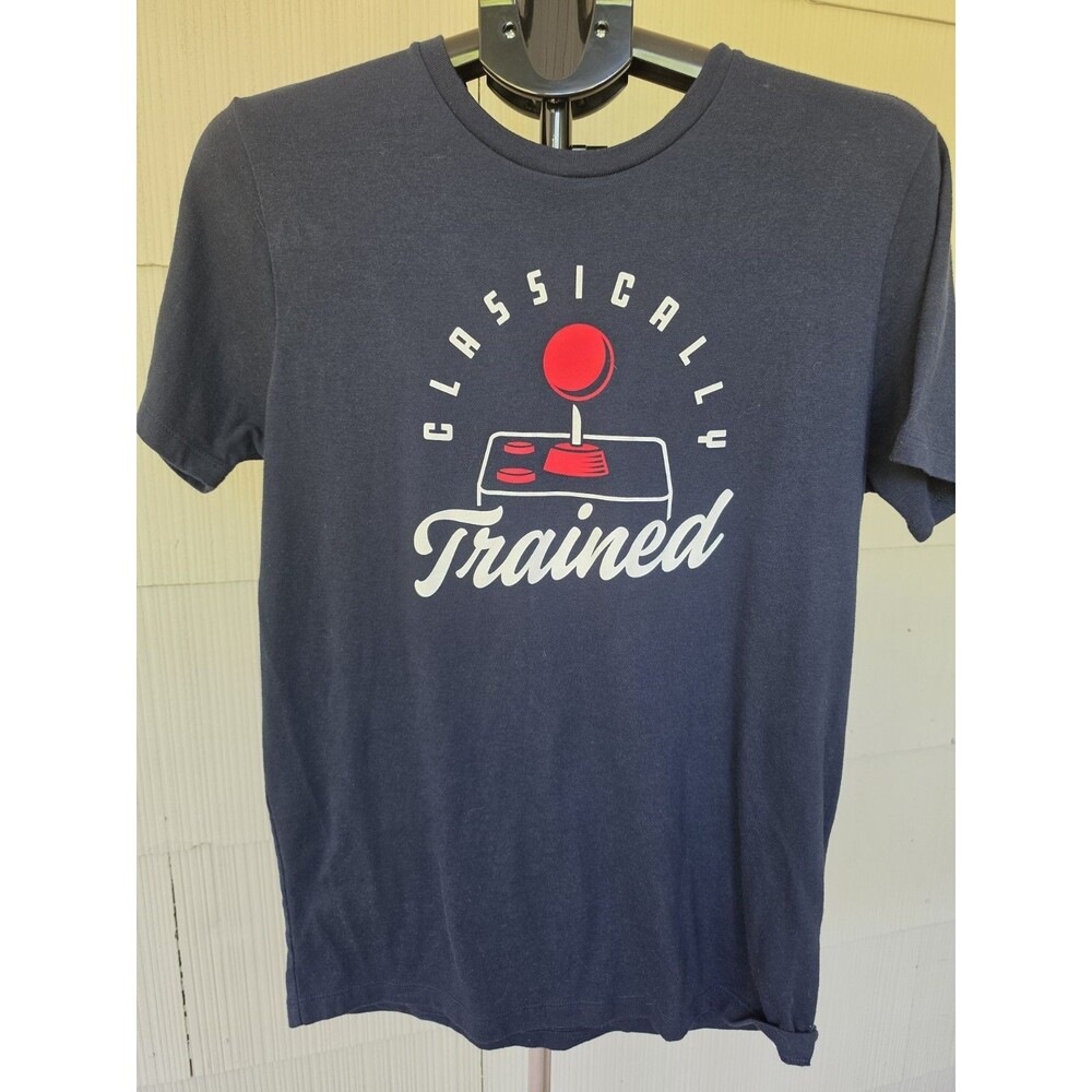 Video Game Joystick Classically Trained Old Navy T-Shirt Men's Medium M Navy